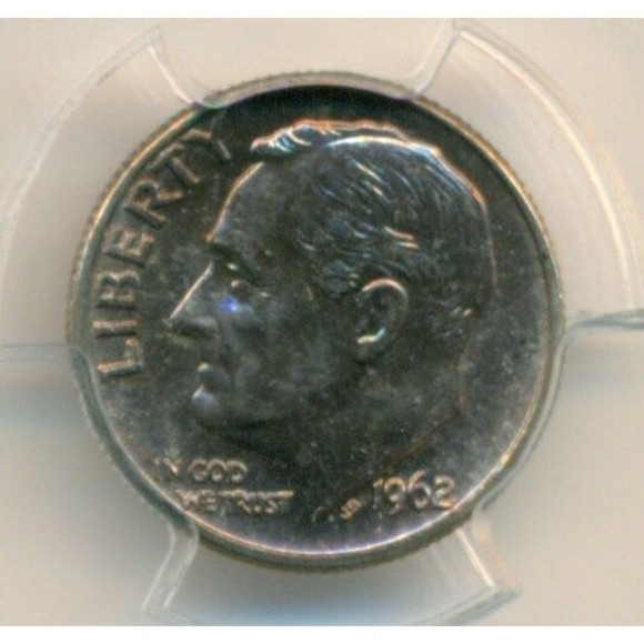 1962 Roosevelt Dime MS66 PCGS - Picture 3 of 4
